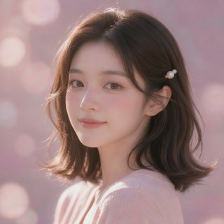平行岛 ai 人设桃桃的唯美人物头像插画